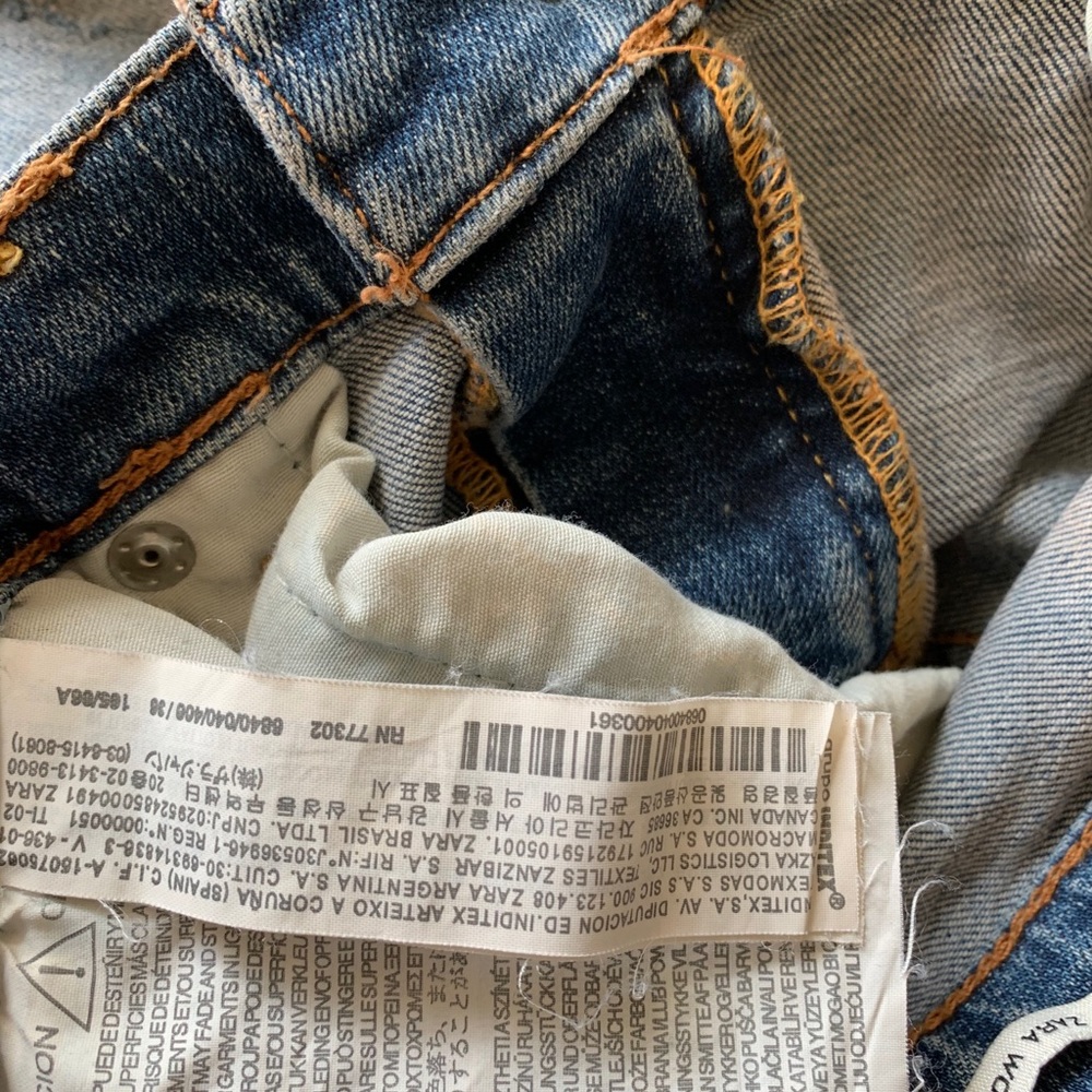 Zara Ripped Denim Jean - Picture 8 of 8